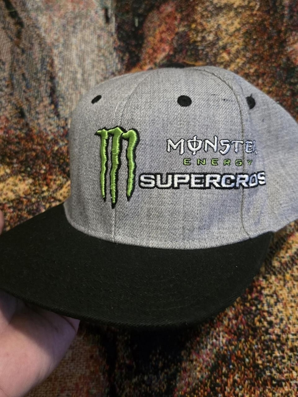 Y2K Monster Energy Supercross Snapback Hat Cap